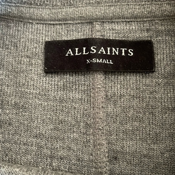All Saints Raven Crew Grey Ramskull Sweatshirt- XS - Picture 2 of 6